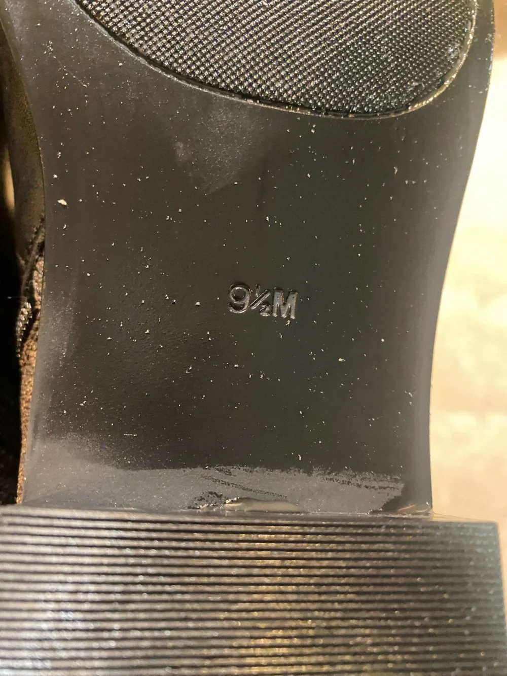 Michael Kors Black Leather Logo-Trim Ankle Booties